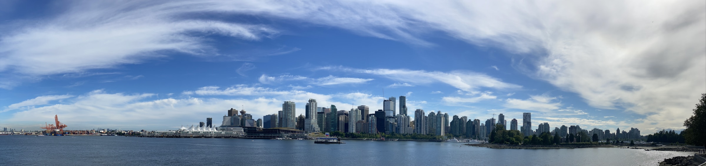 Vancouver skyline overlooking the harbour